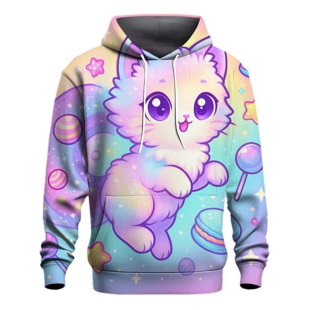 Candy Galaxy Cotton Tail Cat designer hoodies