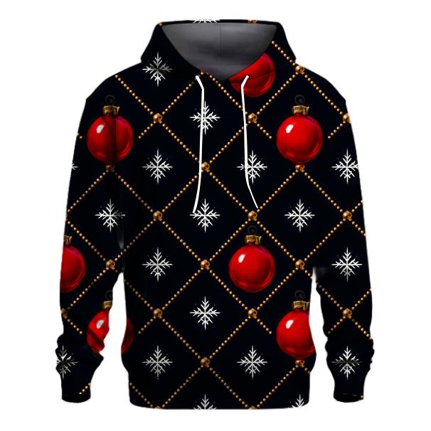 Crimson Ornaments Lattice On Midnight Field hoodie trends