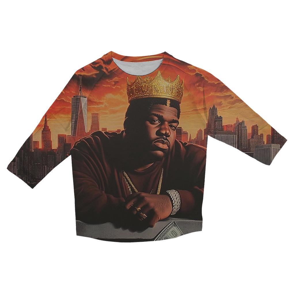 Brooklyn Skyline Crowned trendy 3/4 sleeve tops