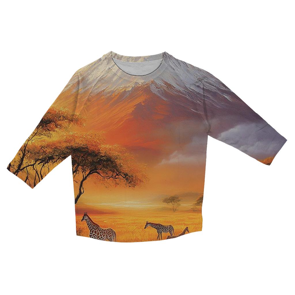 Mount Kilimanjaro Moshi stylish quarter sleeve tops