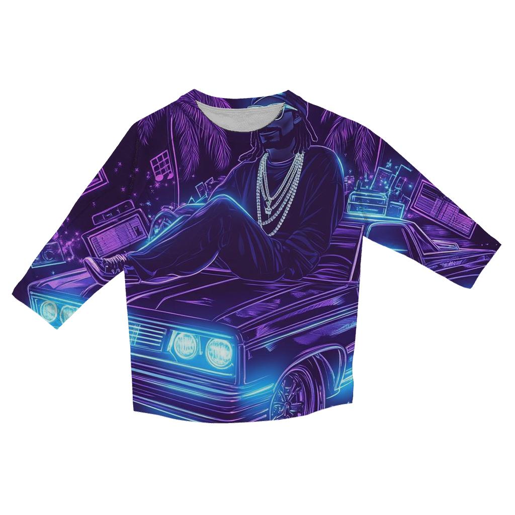 West Coast Neon Lowrider Dream cotton quarter sleeve shirts