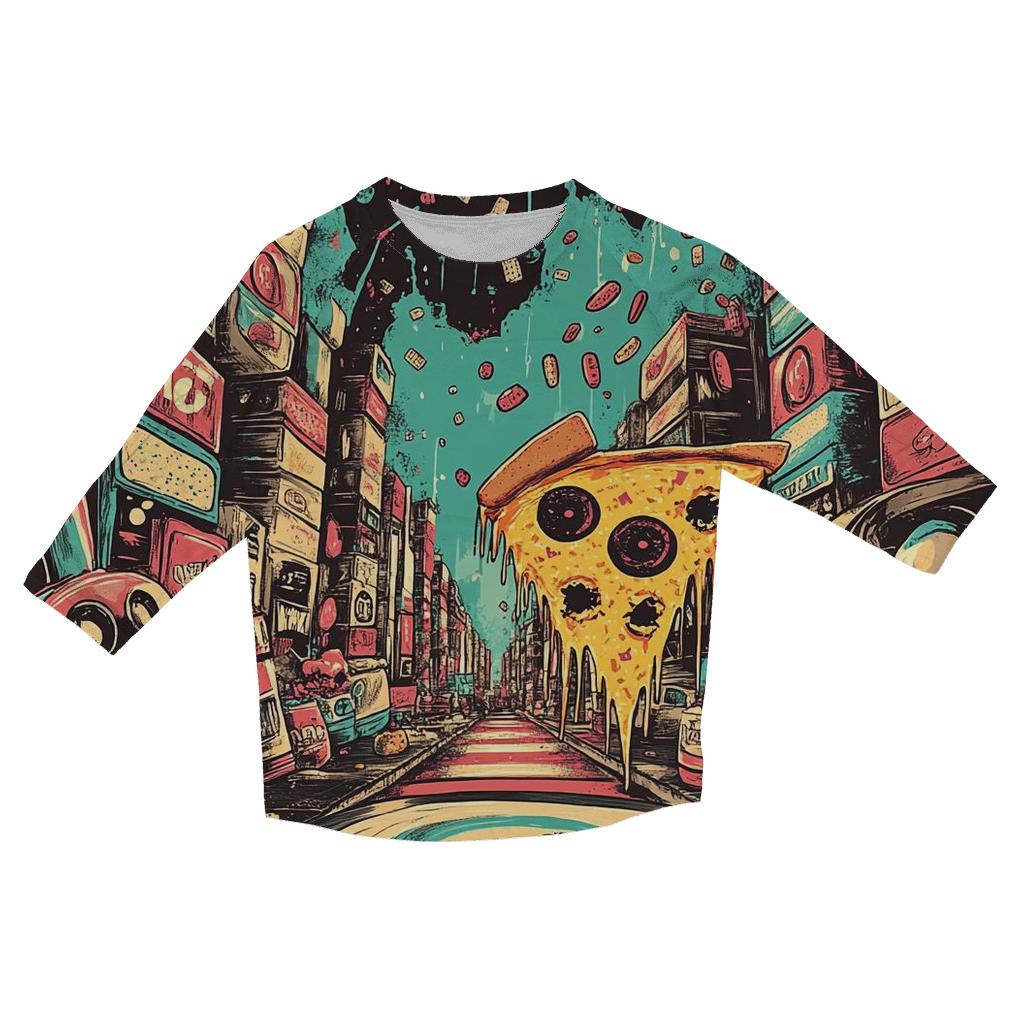 Mutant Snack City Block Party trendy 3/4 sleeve tops