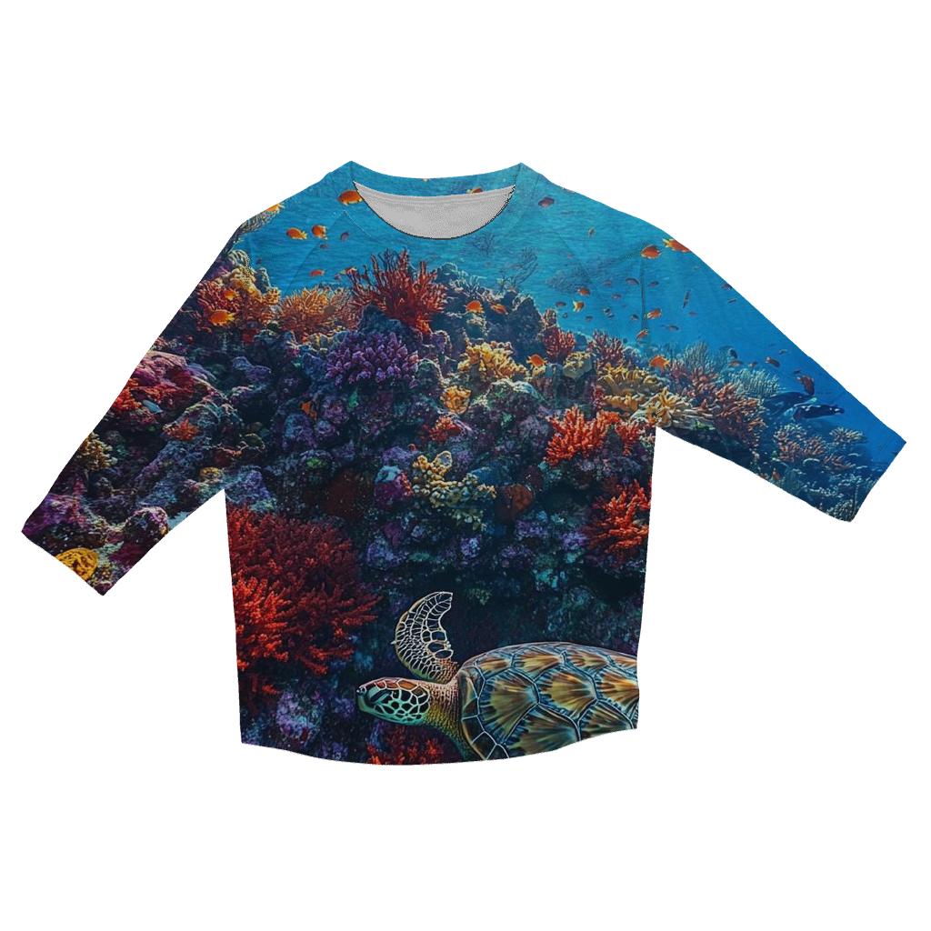 Great Barrier Reef Cairns personalized 3/4 sleeve tees