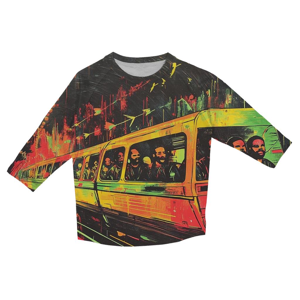 Concrete Jungle Tribe Voyage designer 3/4 sleeve blouses