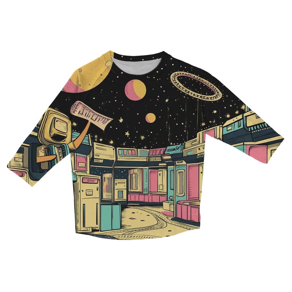 Carnival Of Cosmic Office Supplies custom 3/4 sleeve shirts