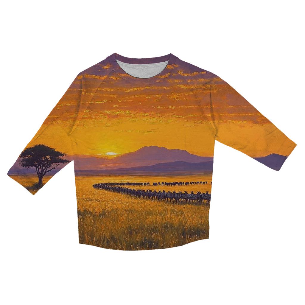 Serengeti National Park Arusha trendy 3/4 sleeve tops