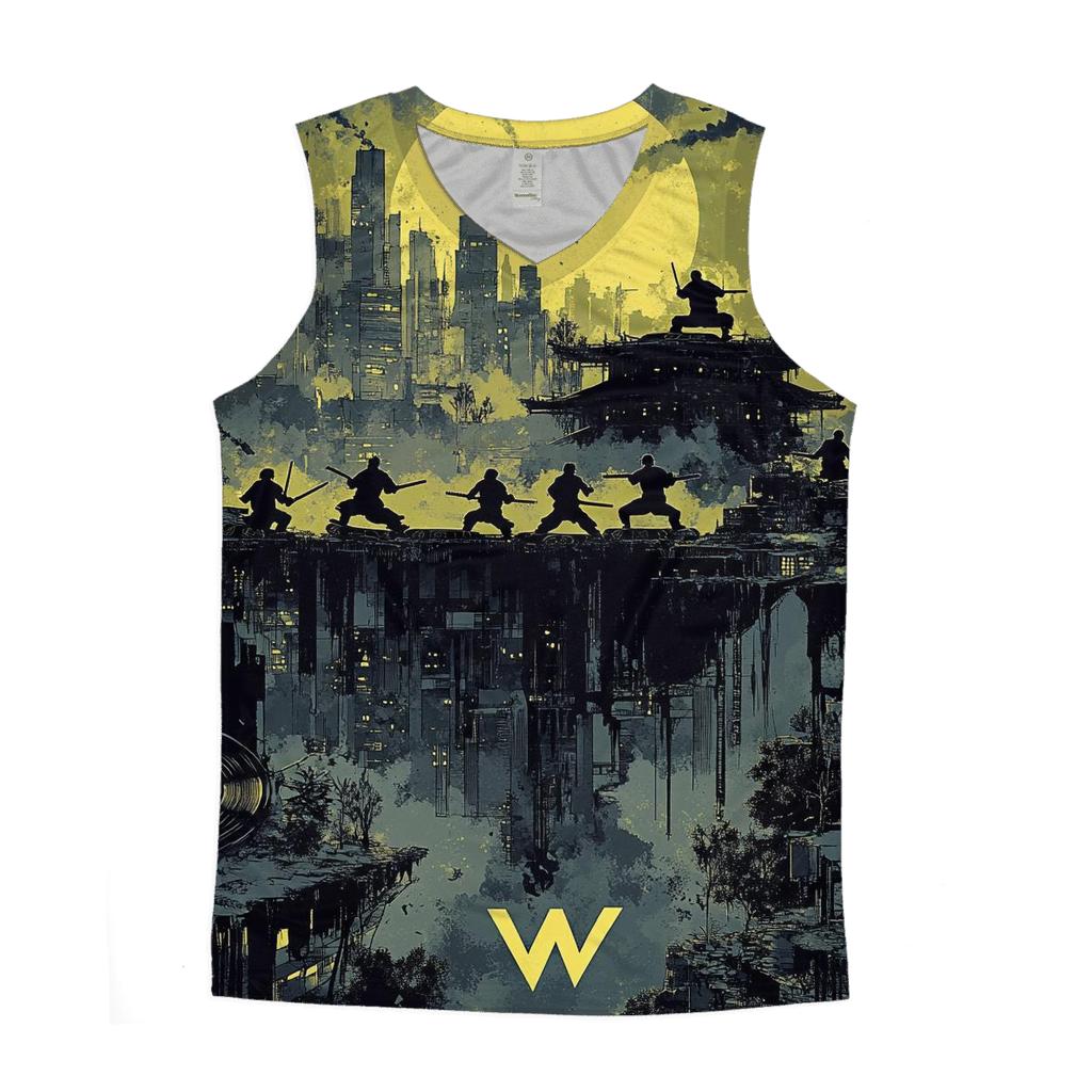 Shaolin Temple Of Sound cotton sleeveless tops