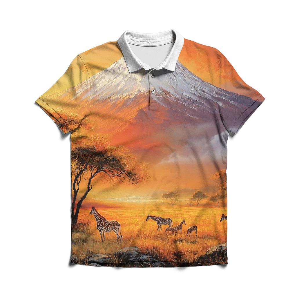 Mount Kilimanjaro Moshi personalized polo shirts