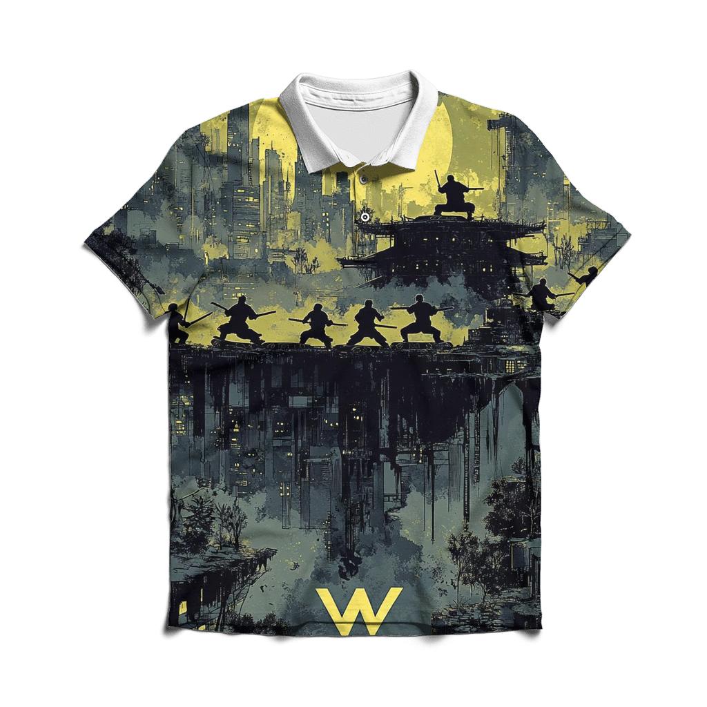 Shaolin Temple Of Sound casual sports polo shirts