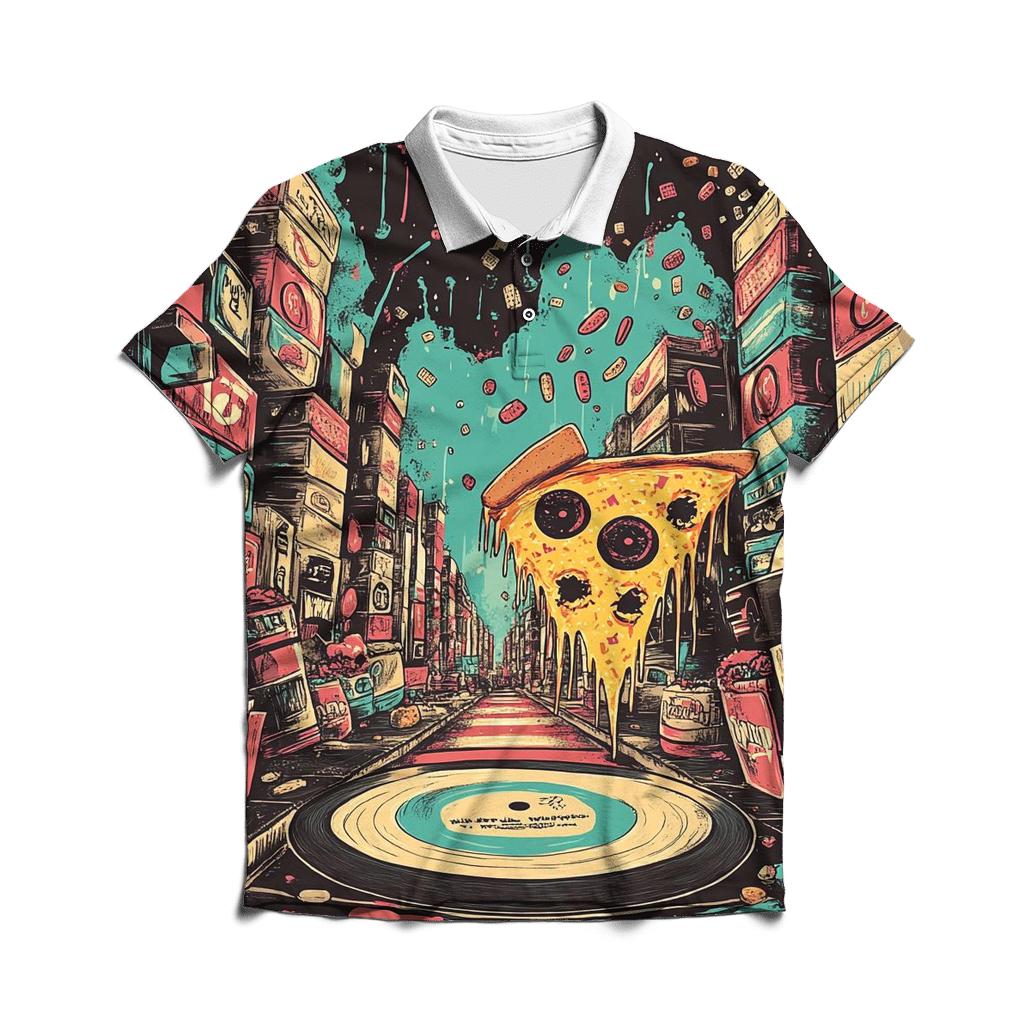 Mutant Snack City Block Party custom polo shirts