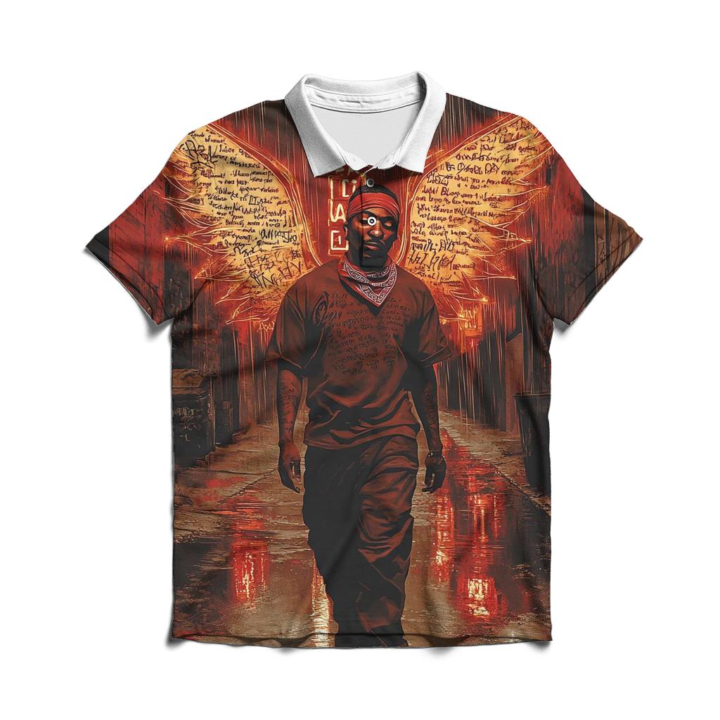 Thug Angel Street Revelation branded logo polo shirts