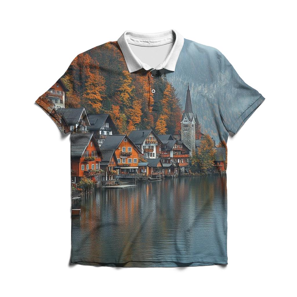 Hallstatt Lake Hallstatt branded logo polo shirts