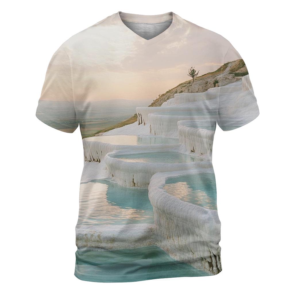 Pamukkale Terraces Denizli designer pattern shirts