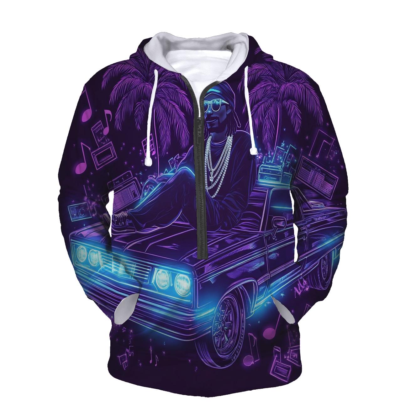 West Coast Neon Lowrider Dream lightweight hoodies