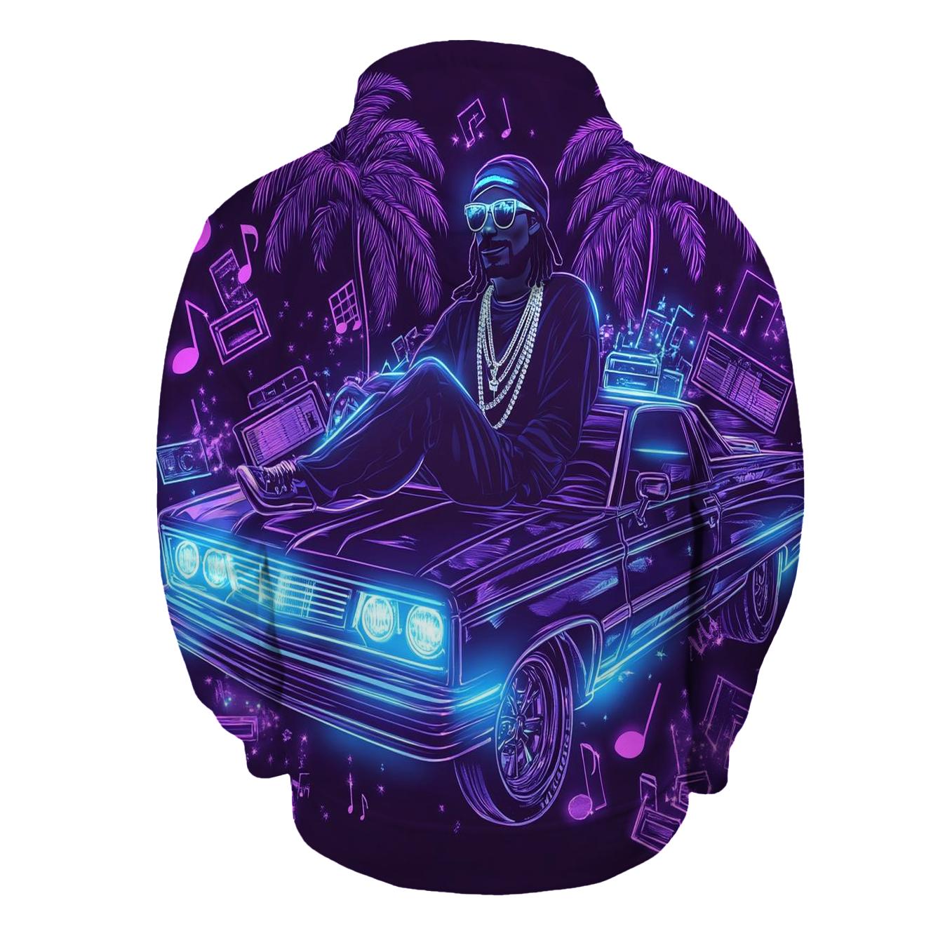West Coast Neon Lowrider Dream lightweight hoodies