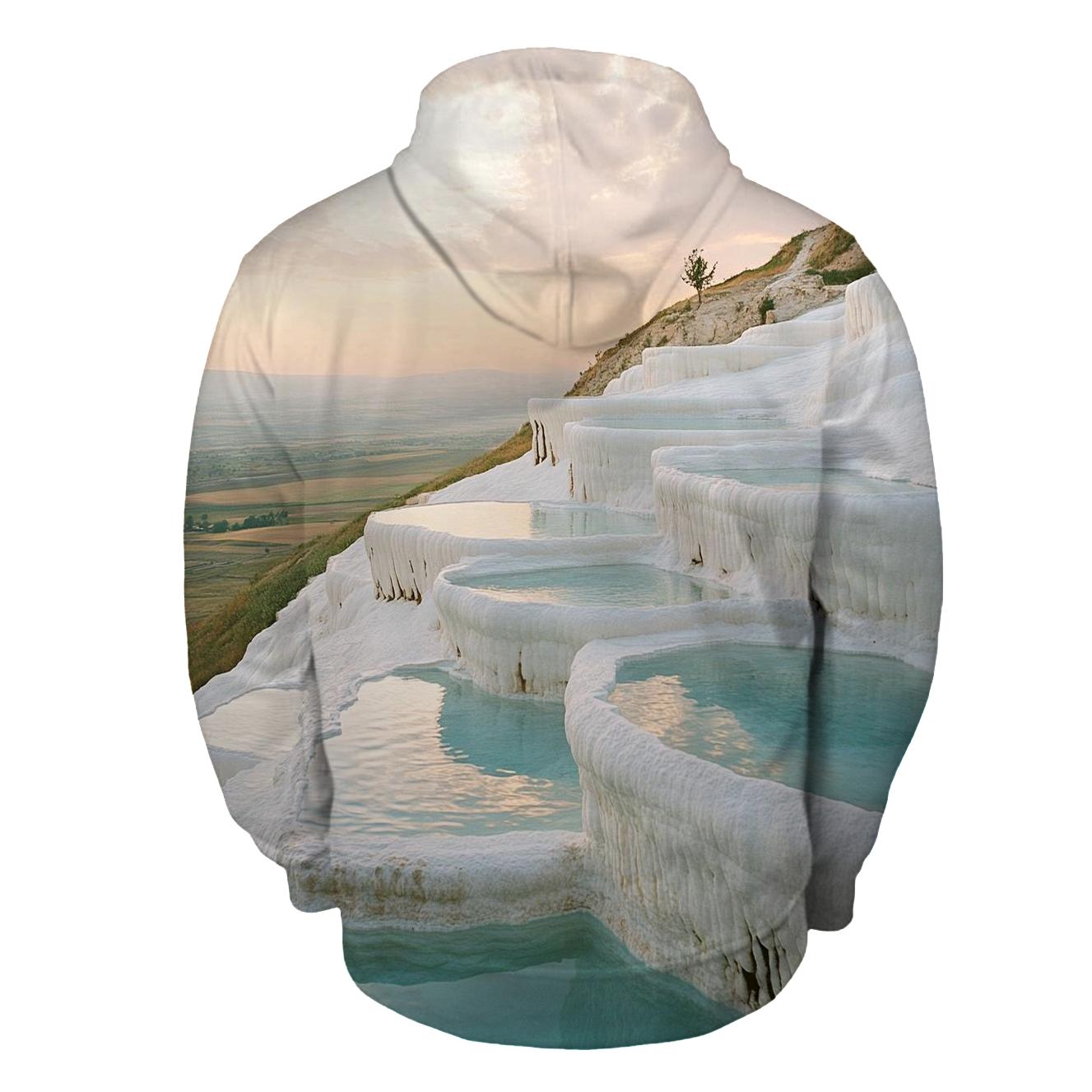 Pamukkale Terraces Denizli embroidered hoodies