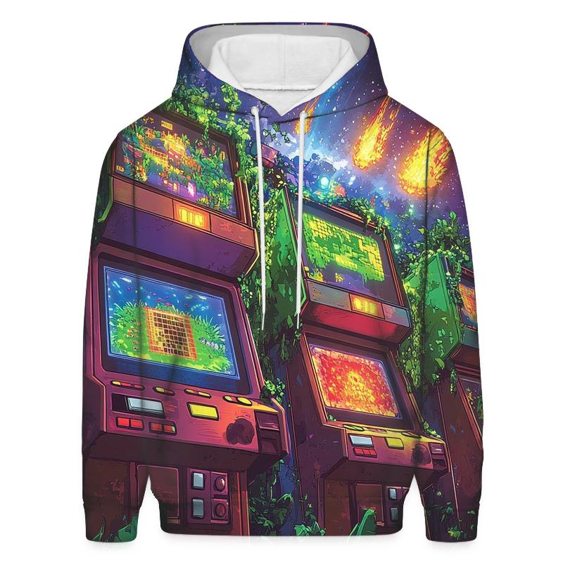 Arcade Jungle Retro Rampage pullover hoodies