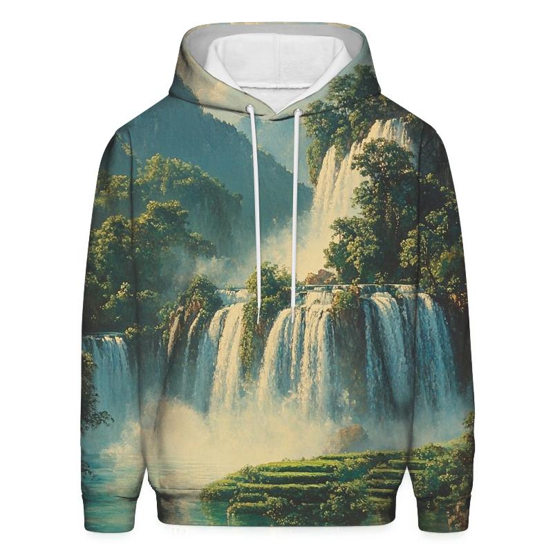 Ban Gioc Waterfall Cao Bang printed hoodies