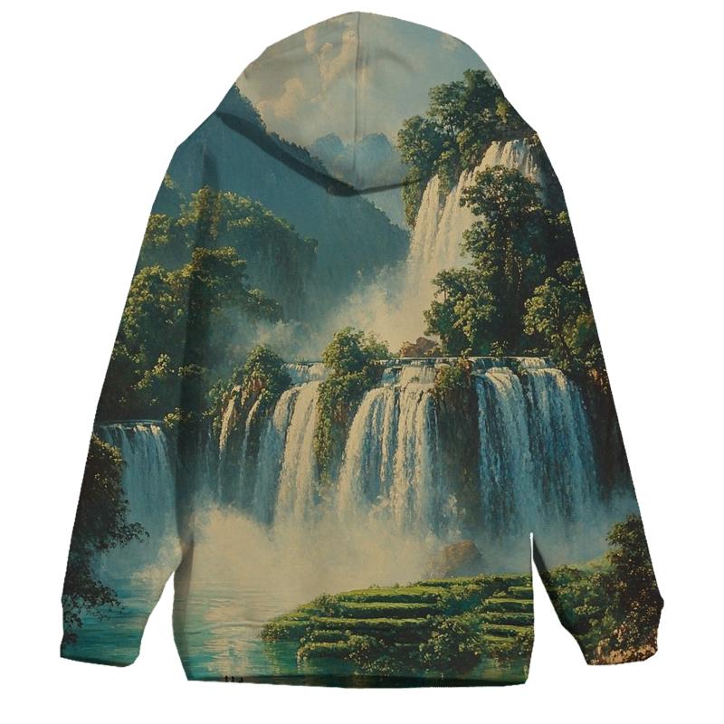 Ban Gioc Waterfall Cao Bang printed hoodies
