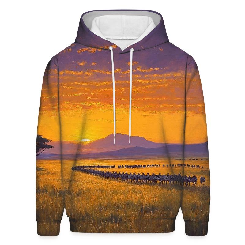 Serengeti National Park Arusha printed hoodies