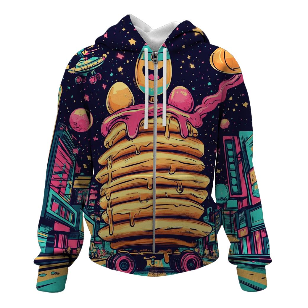 Cosmic Breakfast Skate Parade lightweight hoodies