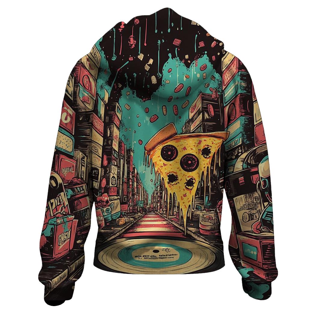 Mutant Snack City Block Party graphic hoodies