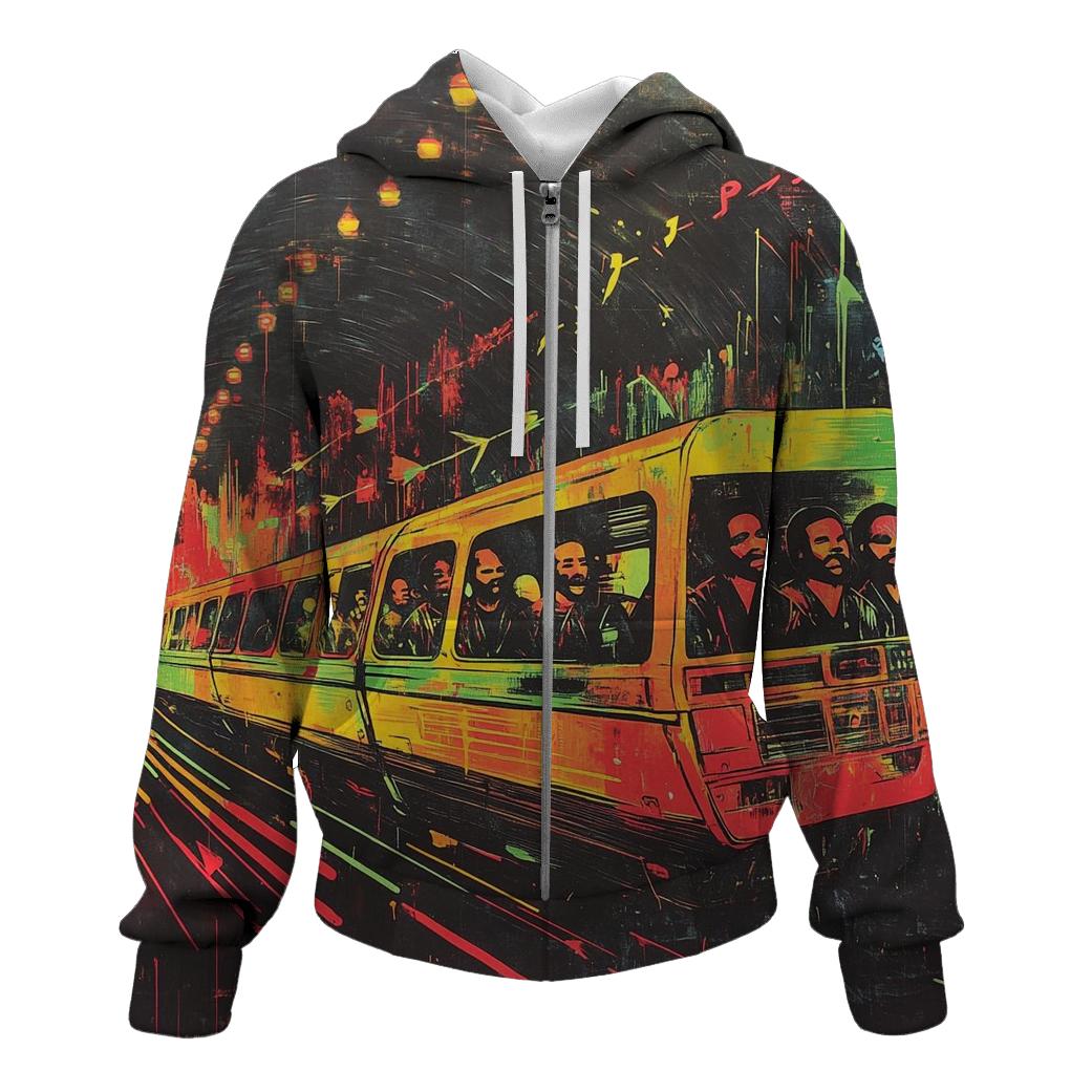 Concrete Jungle Tribe Voyage graphic hoodies