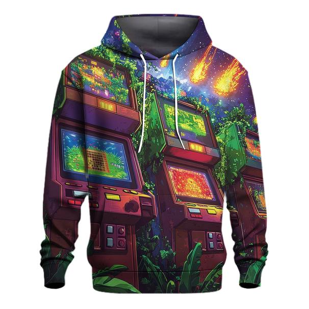 Arcade Jungle Retro Rampage hoodie styles