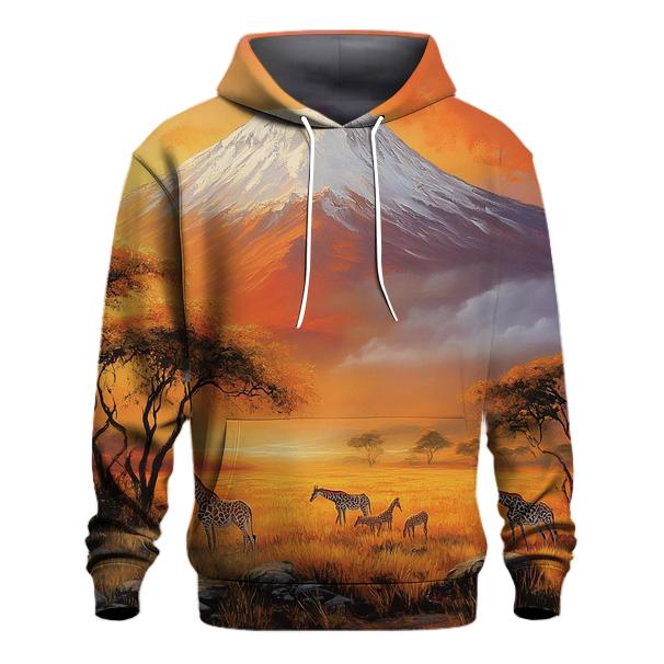 Mount Kilimanjaro Moshi graphic hoodies