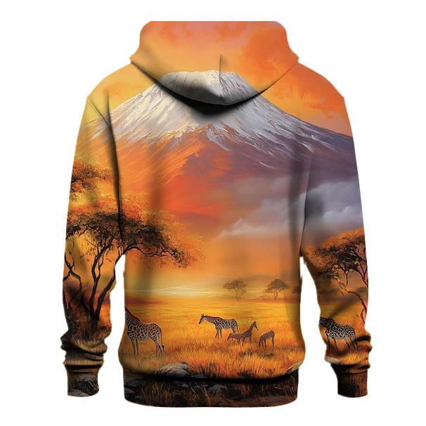 Mount Kilimanjaro Moshi graphic hoodies
