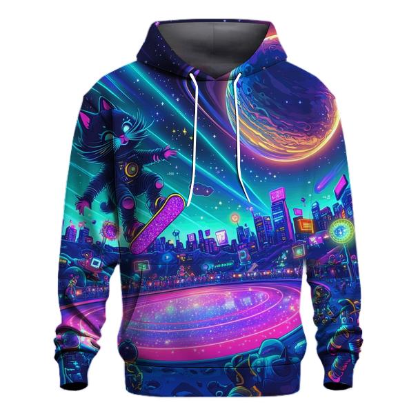 Lunar Roller Rink Toon Invasion printed hoodies