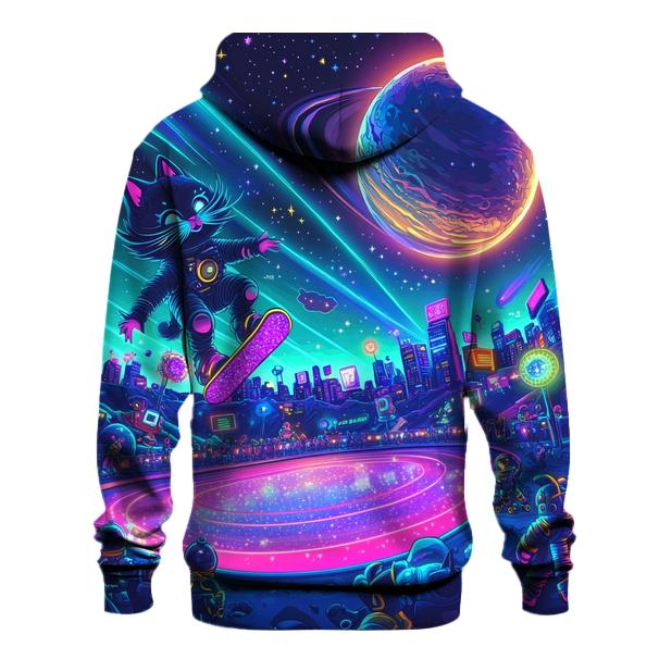 Lunar Roller Rink Toon Invasion printed hoodies