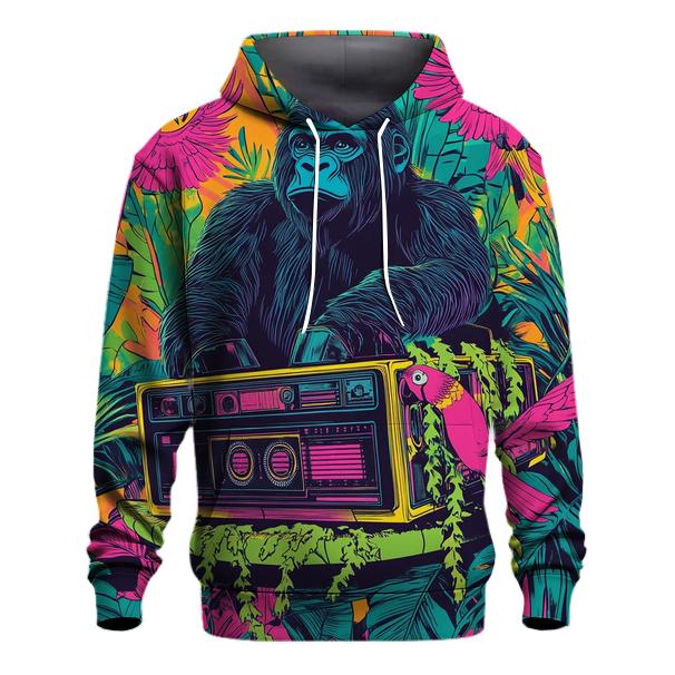 Jungle Boom Box Creature Carnival printed hoodies