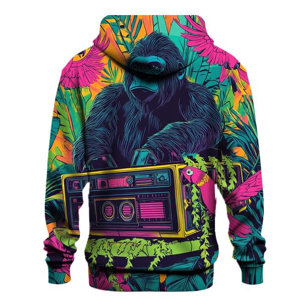 Jungle Boom Box Creature Carnival printed hoodies