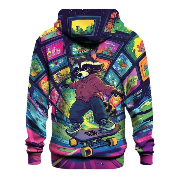 Skateboard Surfing Through Channel Space custom hoodies