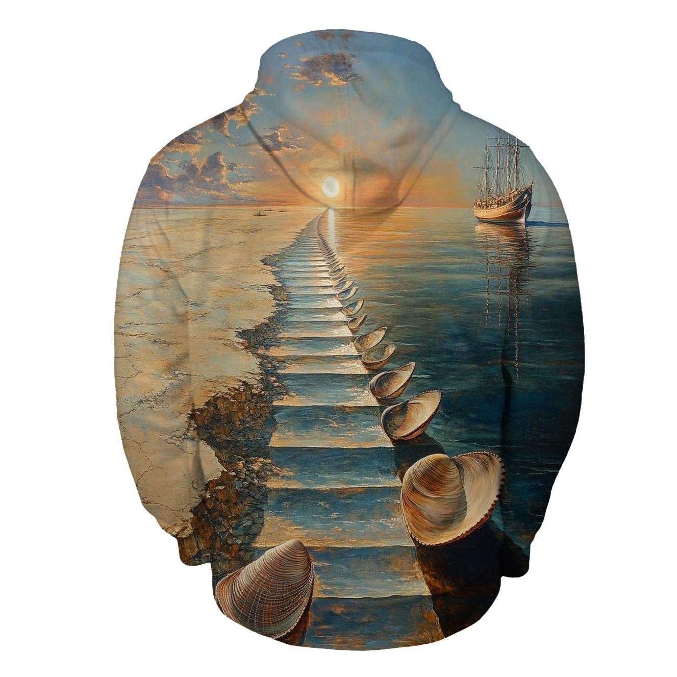 Salvador Dali Inspired Surreal Ocean Voyage hoodie trends