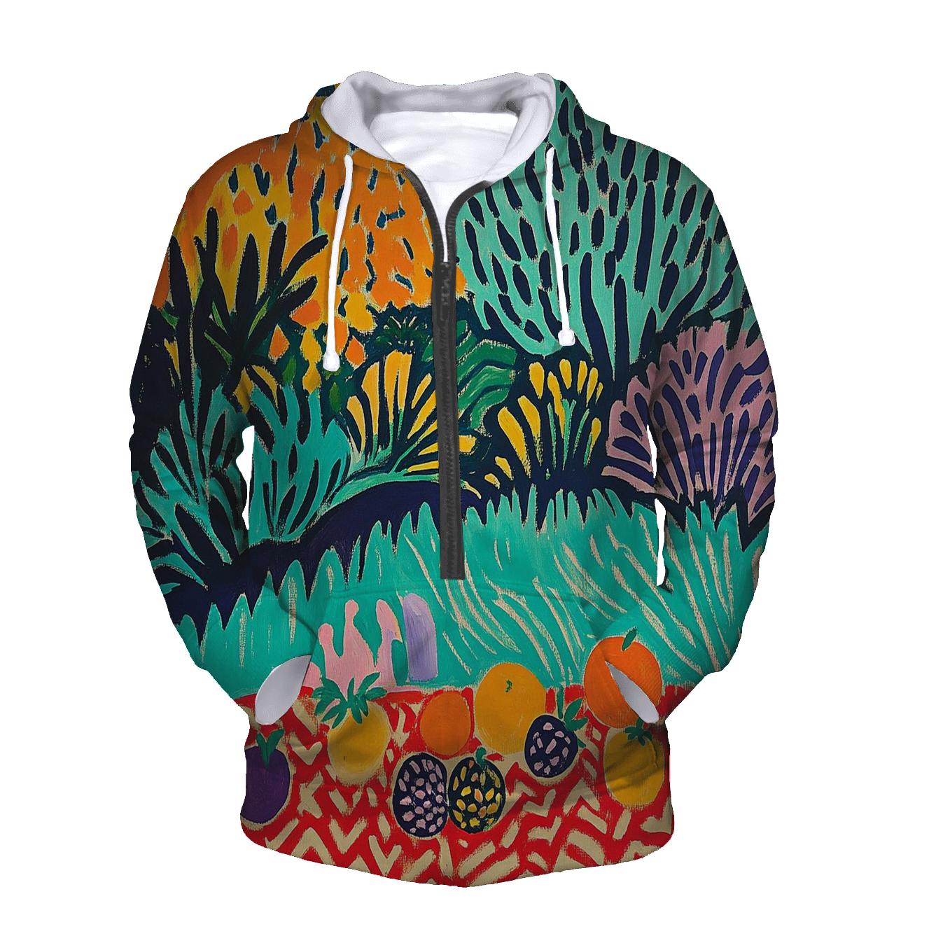 Matisse Inspired Joyful Garden Picnic graphic hoodies