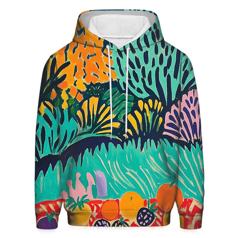 Matisse Inspired Joyful Garden Picnic pullover hoodies