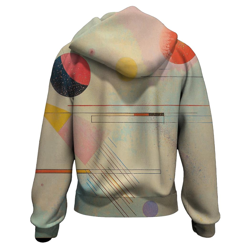Kandinsky Inspired Abstract Weather Patterns zip-up hoodies
