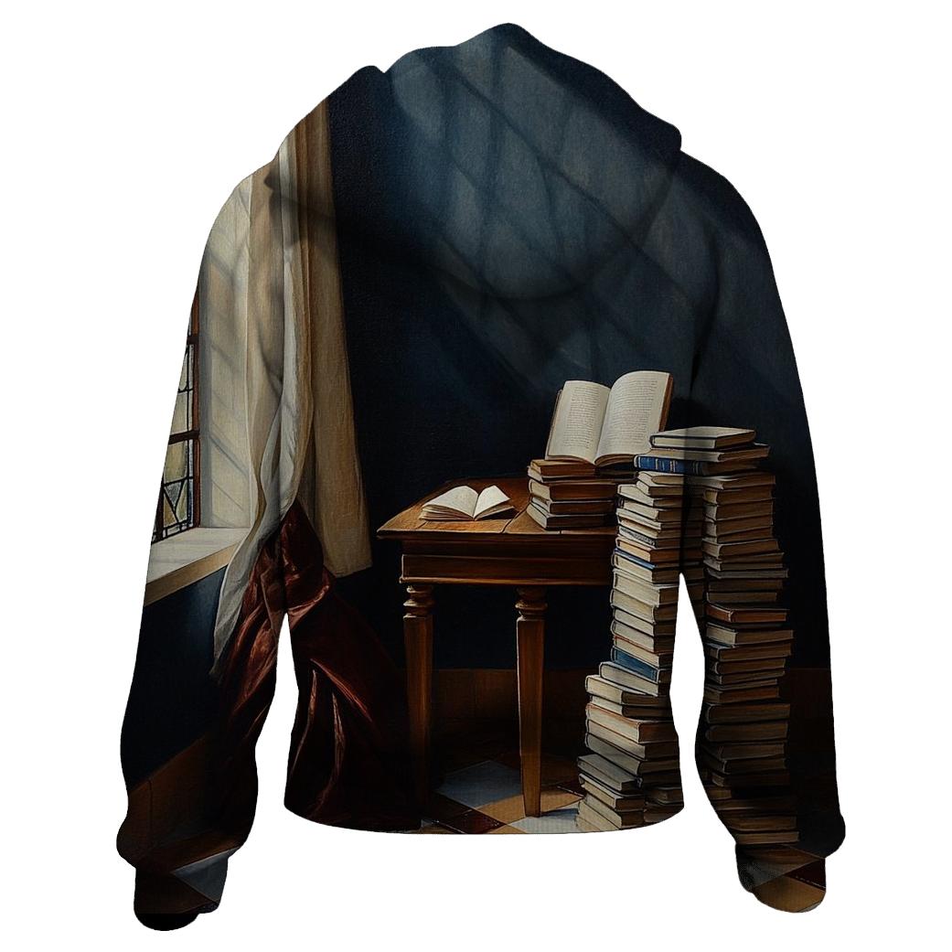 Vermeer Inspired Quiet Library Corner hoodie designs