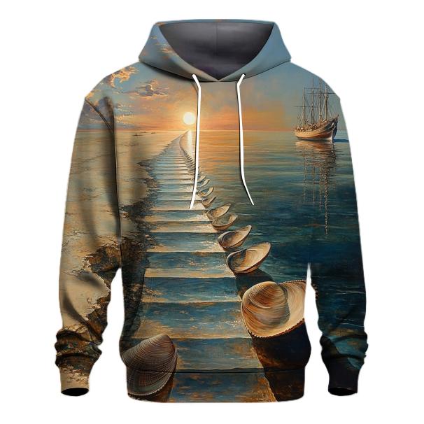 Salvador Dali Inspired Surreal Ocean Voyage lightweight hoodies