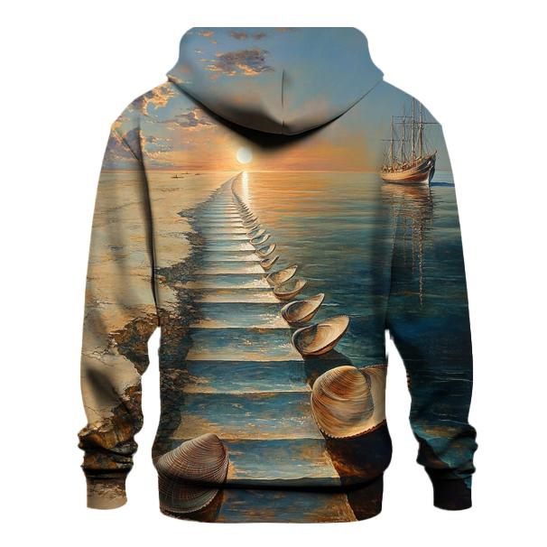 Salvador Dali Inspired Surreal Ocean Voyage lightweight hoodies