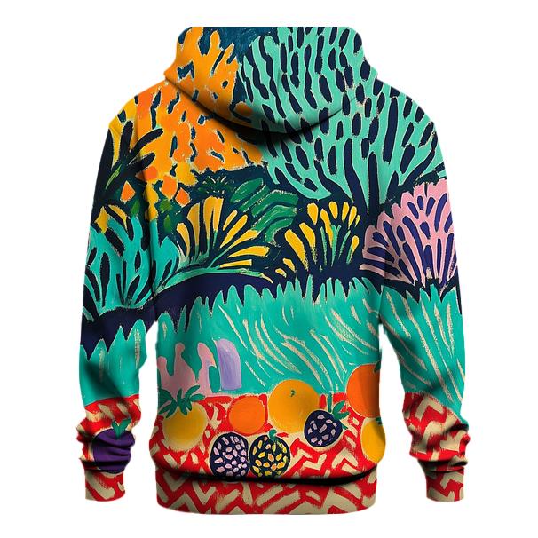 Matisse Inspired Joyful Garden Picnic zip-up hoodies