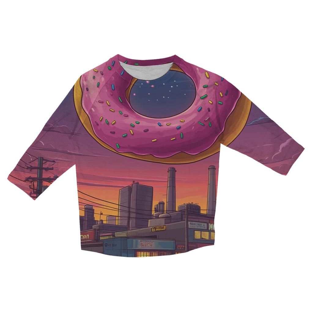 Springfield Skyline Donut Orbit trendy 3/4 sleeve tops
