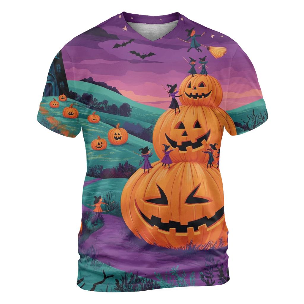Witch Academy In Spooky Pumpkin Valley custom all-over print shirts
