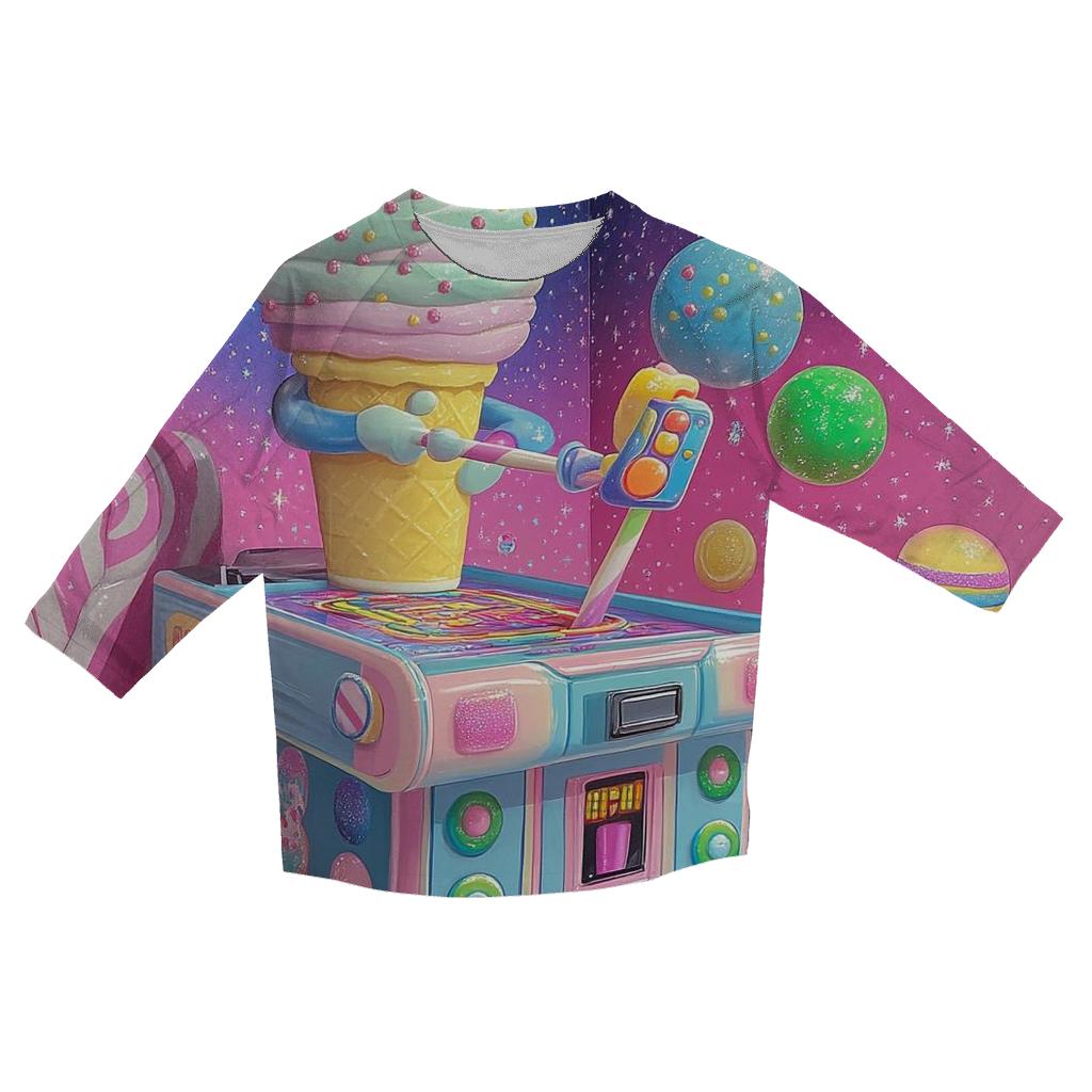 Bubblegum Arcade Melt custom 3/4 sleeve shirts