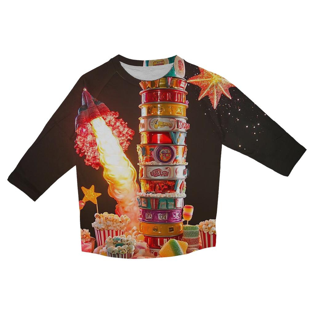 Soda Rocket Carnival Launch cotton quarter sleeve shirts