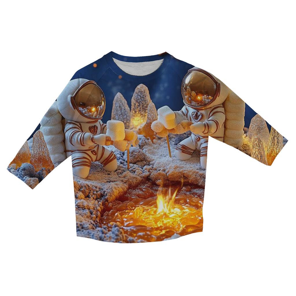 Lunar Marshmallow Campfire Feast fashion 3/4 sleeve shirts