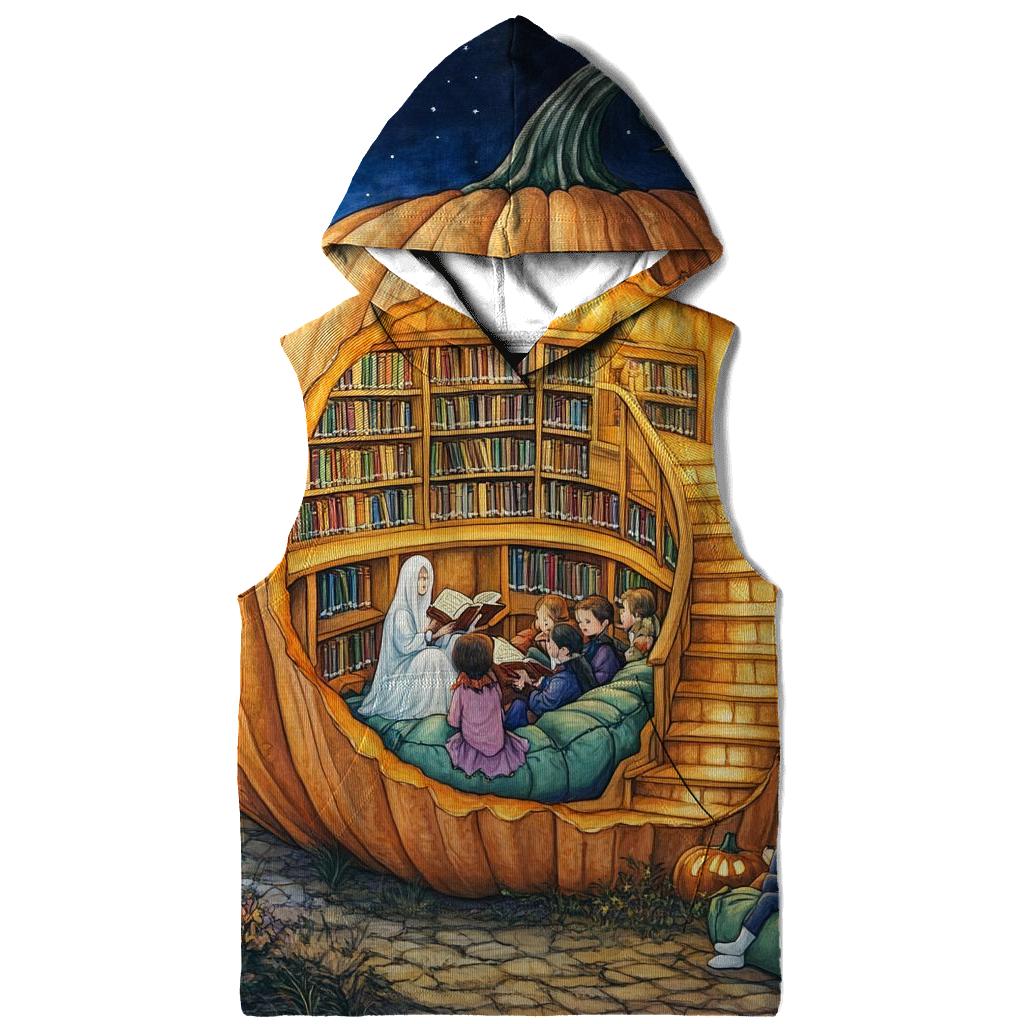 Pumpkin Library Of Spooky Stories hoodie designs