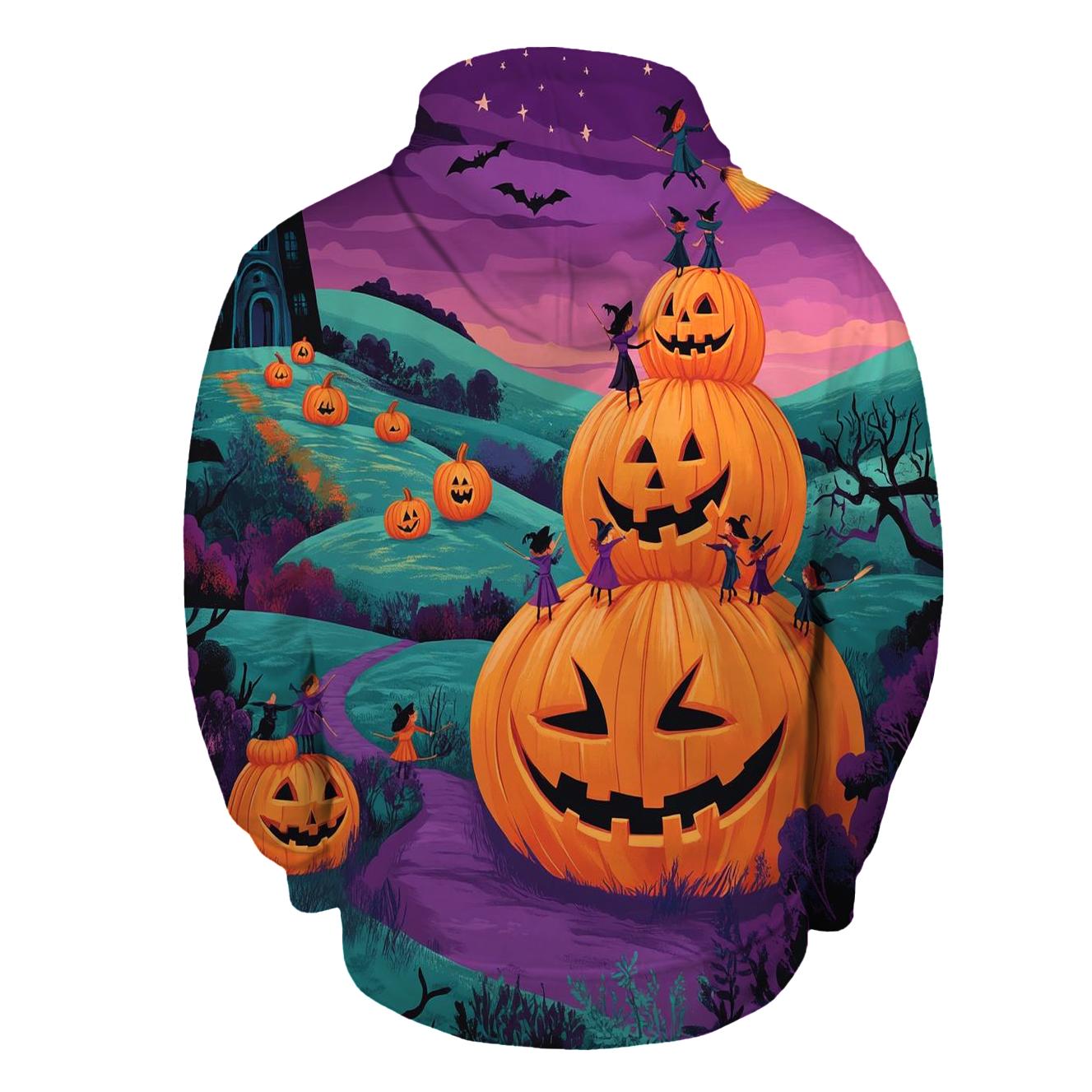 Witch Academy In Spooky Pumpkin Valley pullover hoodies